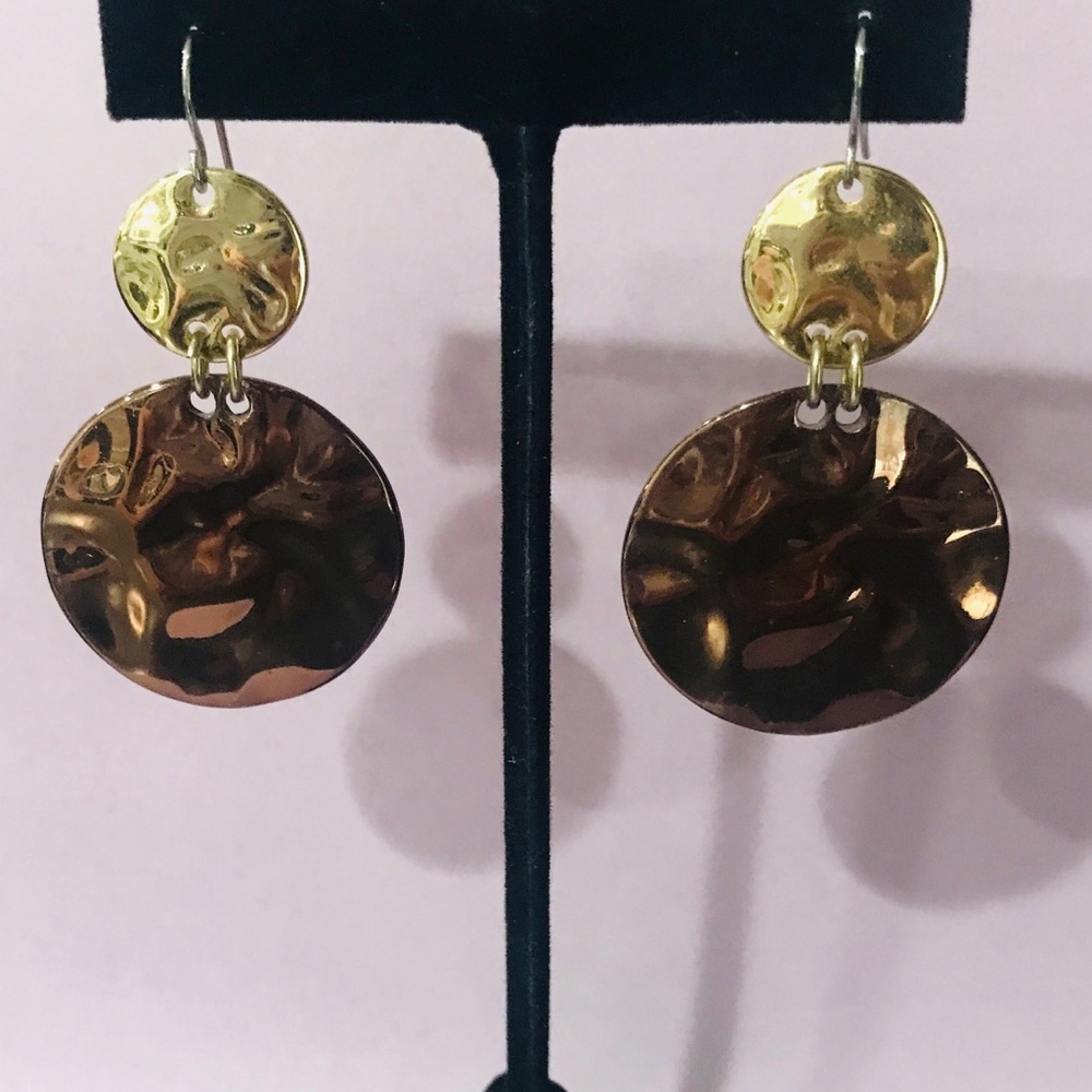 🌺 GOLD & CHOCOLATE BROWN EARRINGS 🌺